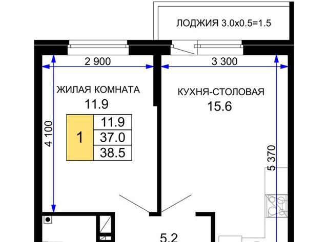 квартира р-н Прикубанский ЖК «Дыхание» фото