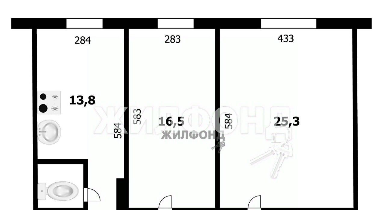 квартира г Новосибирск р-н Октябрьский Золотая Нива ул Татьяны Снежиной 49 Плющихинский фото 9