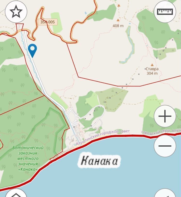 земля г Алушта с Приветное р-н курорт Канака Морская фото 3