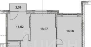 квартира г Тюмень р-н Калининский ул Новоселов 103к/2 фото 16