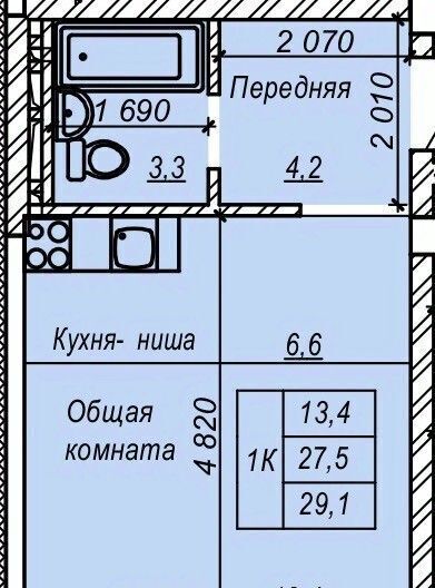 квартира г Новосибирск р-н Кировский Затулинский ул Зорге 277 ЖК «Серебряный ключ» жилмассив фото 1