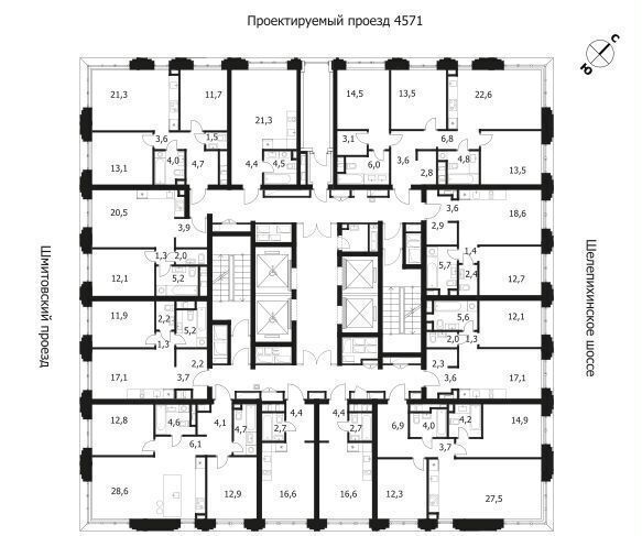 квартира г Москва метро Шелепиха проезд Шмитовский 40 фото 2