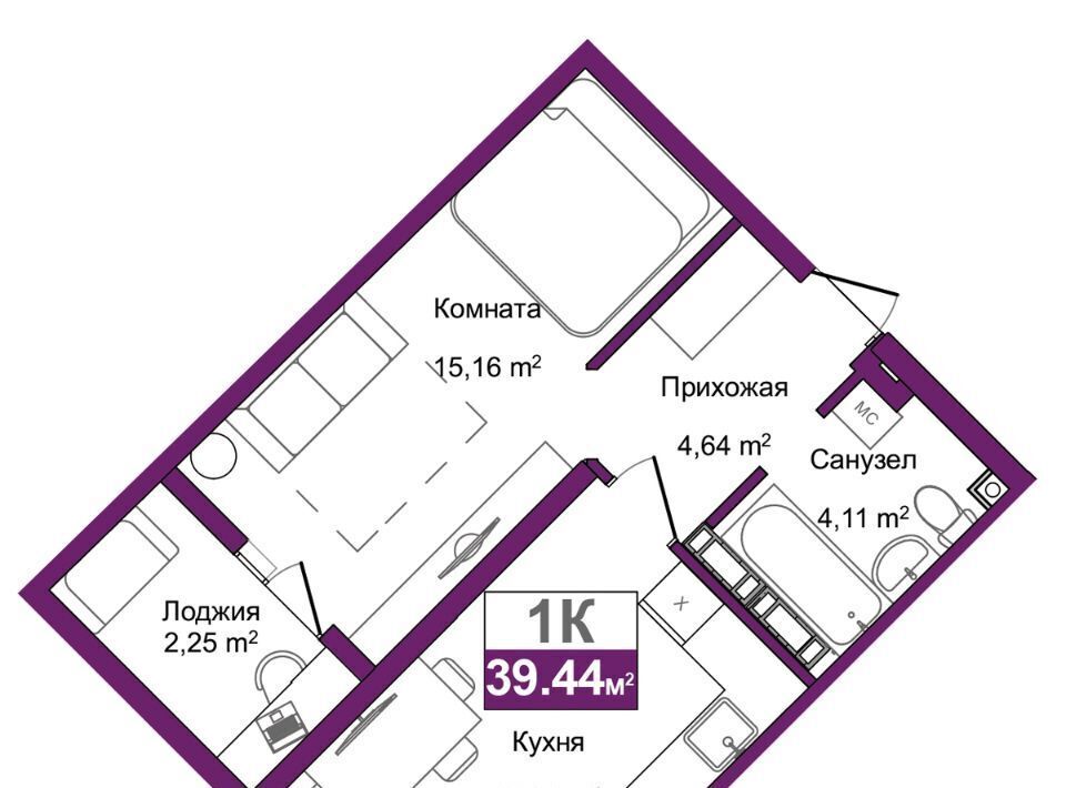 квартира г Симферополь р-н Центральный Город Мира жилой комплекс фото 1