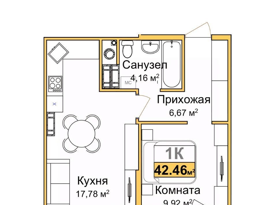 квартира г Симферополь р-н Центральный микрорайон «Город Мира» Город Мира жилой комплекс фото 1