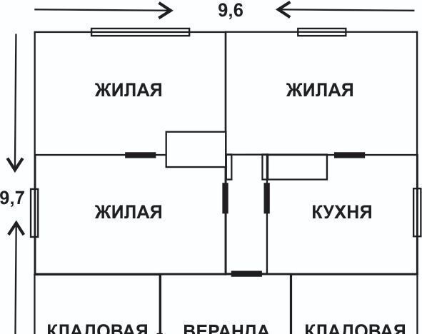 дом р-н Полесский п Журавлевка ул Озерная 7 фото 10