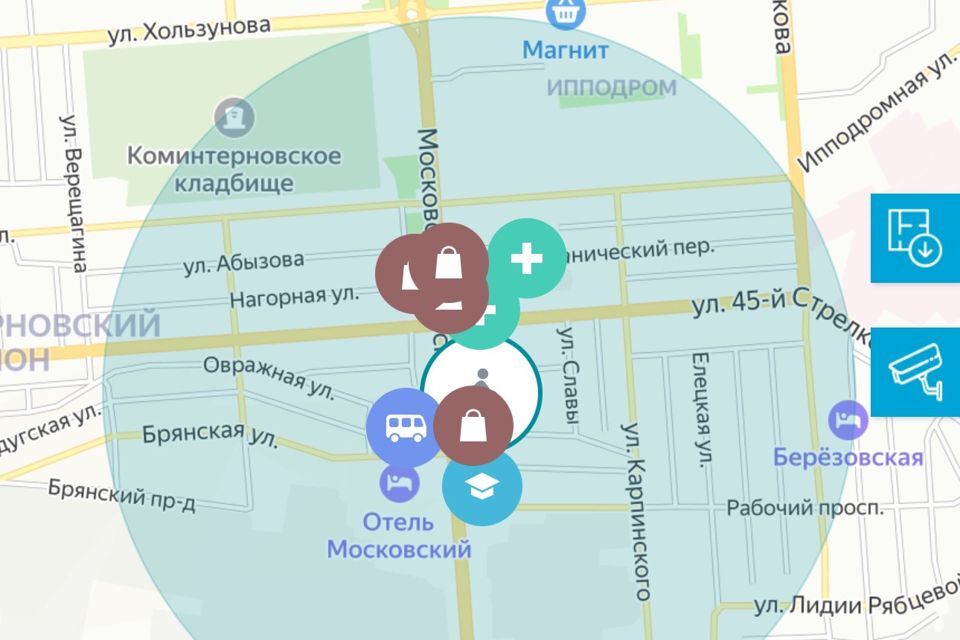 квартира г Воронеж р-н Коминтерновский пр-кт Московский 42/1 ЖК Квартал 45 городской округ Воронеж фото 10