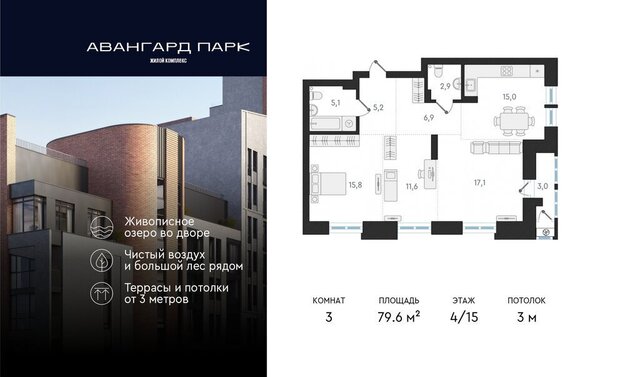 р-н Заельцовский жилой комплекс Авангард Парк фото