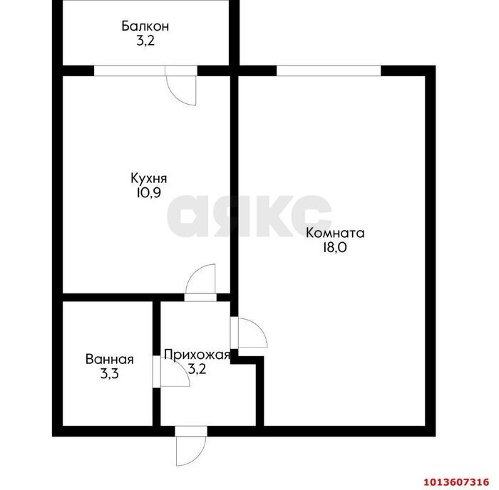 квартира г Краснодар п Российский ул им. Шевкунова 5 Прикубанский район фото 6