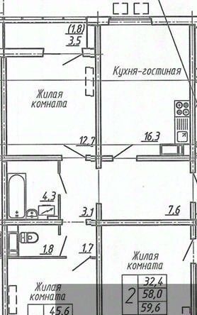 квартира г Воронеж р-н Центральный ул Шишкова 140б/6 ЖК «‎Яблоневые Сады» фото 1