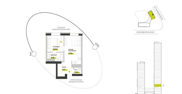 Московская ул Луначарского 2 жилые башни «Баланс Towers» фото