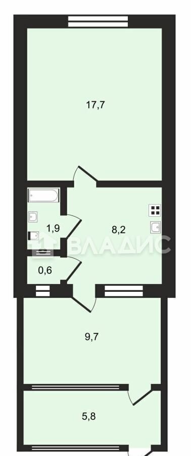 квартира г Краснодар р-н Центральный ул Ставропольская 226к/1 фото 27