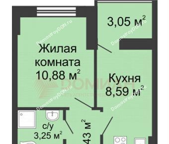 квартира г Ростов-на-Дону р-н Ворошиловский Северный б-р Комарова 30/2с 2 ЖК «Аврора» мкр-н Северный фото 21