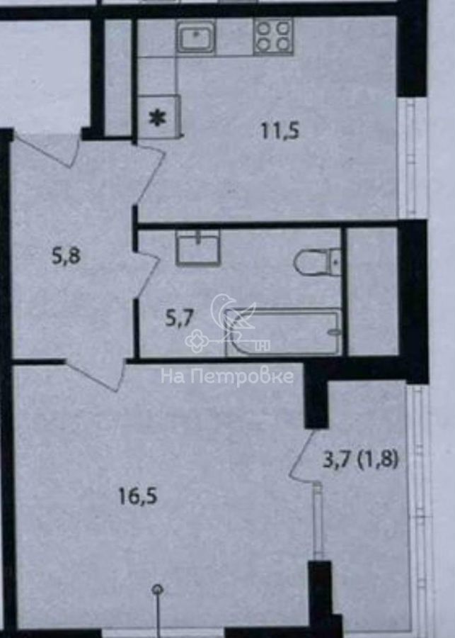 квартира г Москва метро Коптево ул Михалковская 48к/2 ЖК «Михалковский» муниципальный округ Головинский фото 2