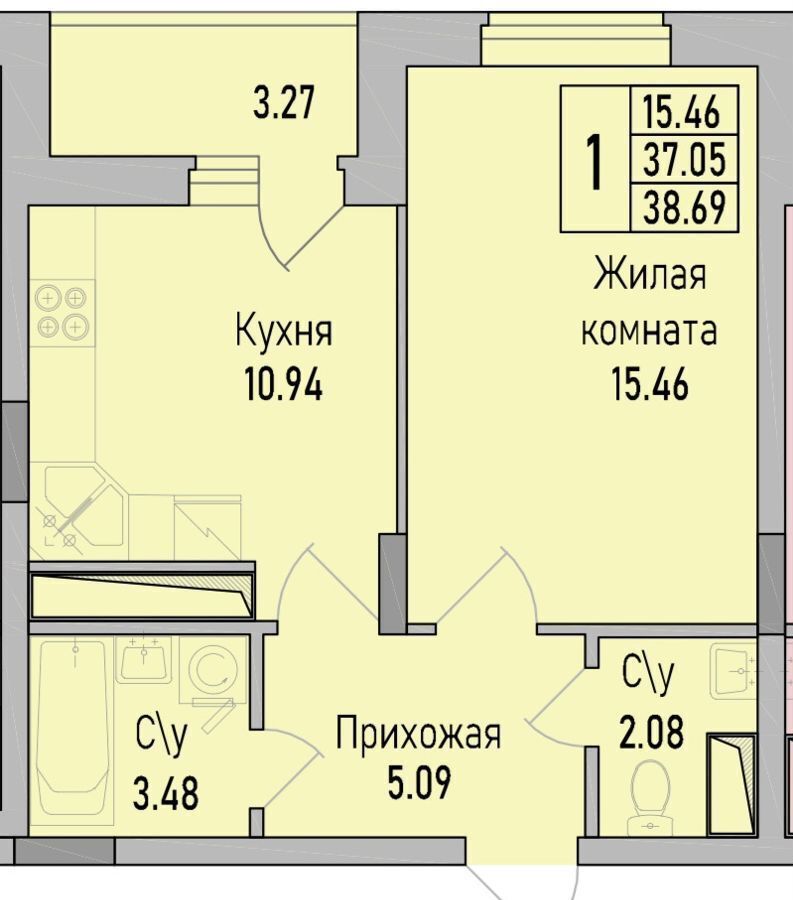 квартира г Воронеж р-н Коминтерновский пр-кт Труда 139б фото 1