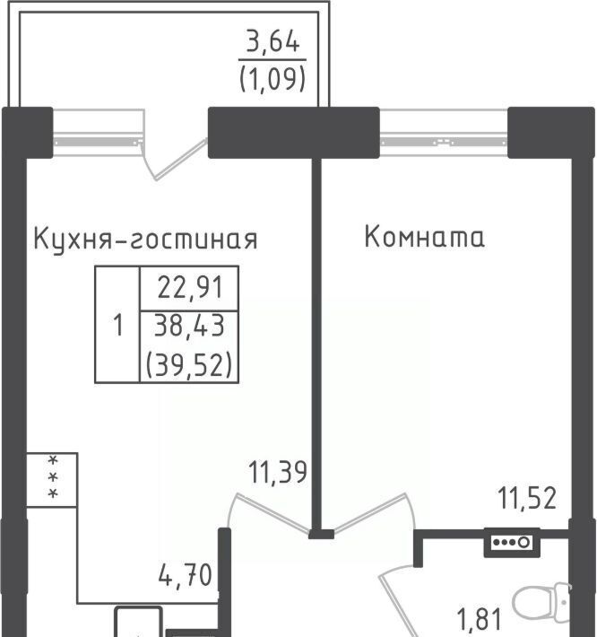 квартира городской округ Дмитровский д Рыбаки ЖК Зелёный Город Шереметьевская, Город жилой комплекс, Зеленый фото 1