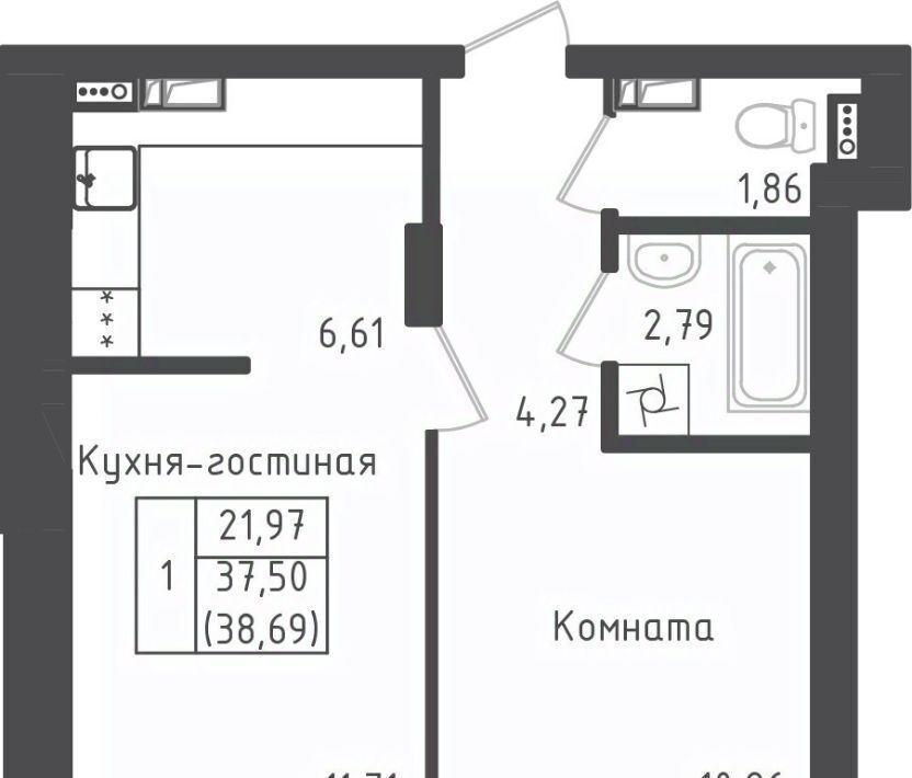 квартира городской округ Дмитровский д Рыбаки Шереметьевская, Город жилой комплекс, Зеленый фото 1