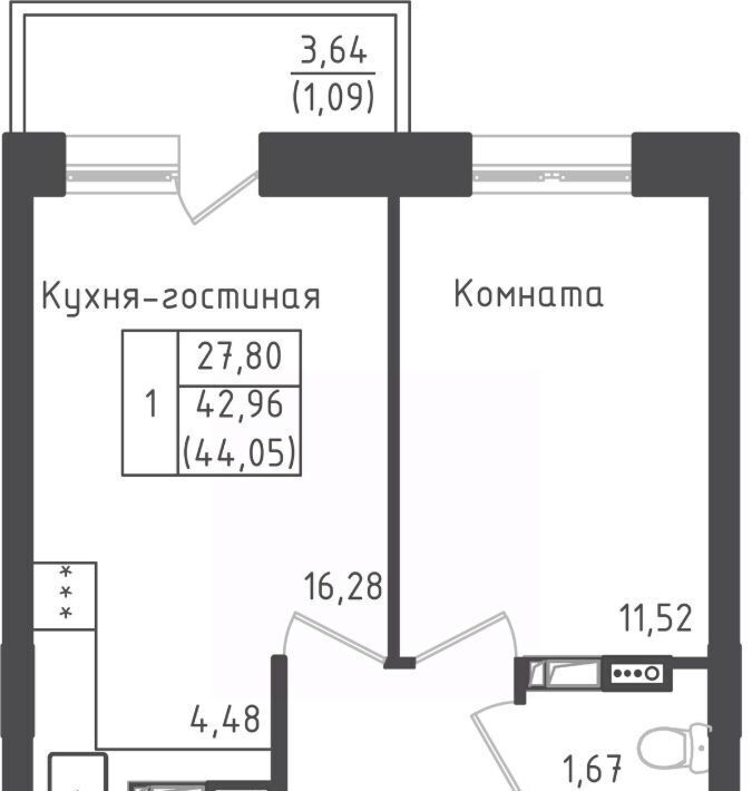 квартира городской округ Дмитровский д Рыбаки ЖК Зелёный Город Шереметьевская, Город жилой комплекс, Зеленый фото 1