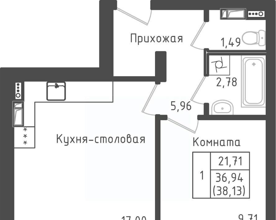 квартира городской округ Дмитровский д Рыбаки Шереметьевская, Город жилой комплекс, Зеленый фото 1