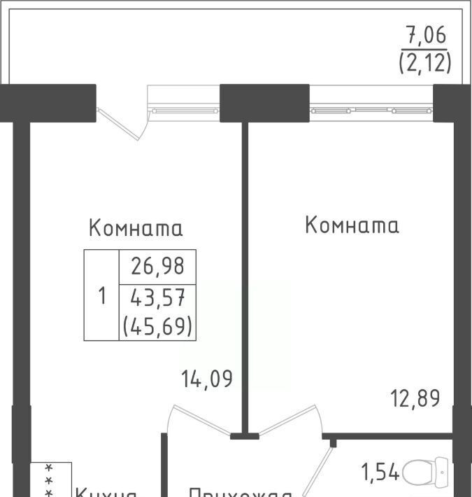 квартира городской округ Дмитровский д Рыбаки ЖК Зелёный Город Шереметьевская, Город жилой комплекс, Зеленый фото 1