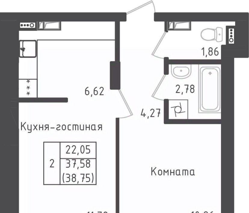 квартира городской округ Дмитровский д Рыбаки Шереметьевская, Город жилой комплекс, Зеленый фото 1