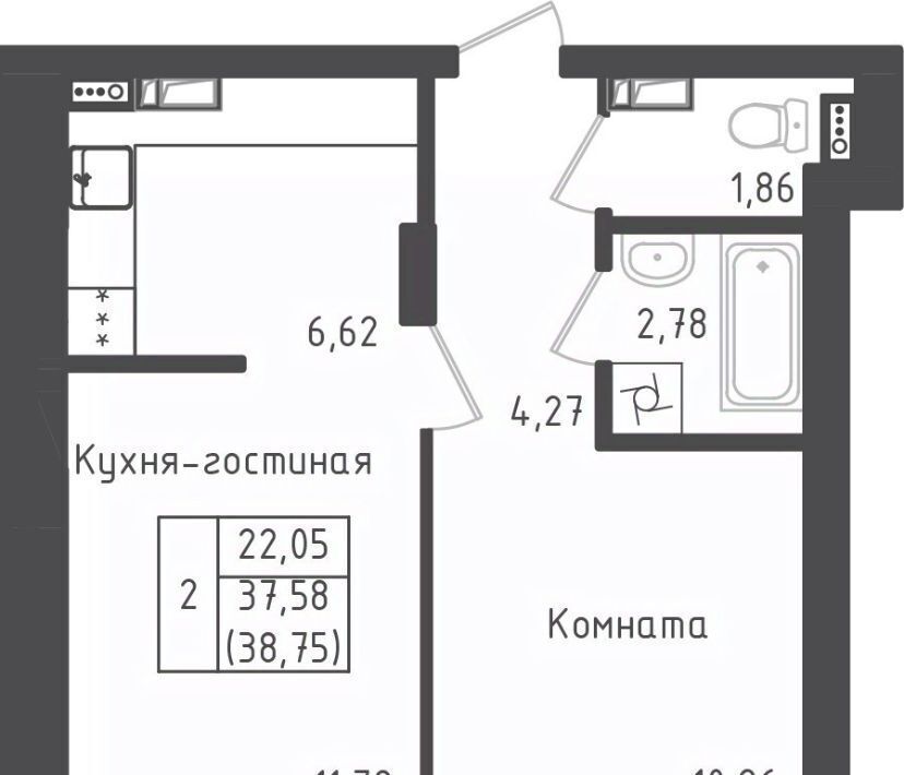 квартира городской округ Дмитровский д Рыбаки ЖК Зелёный Город Шереметьевская, Город жилой комплекс, Зеленый фото 1