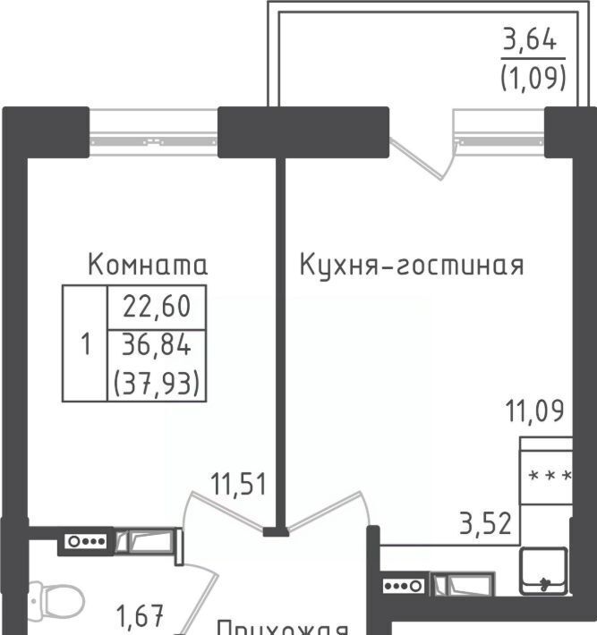 квартира городской округ Дмитровский д Рыбаки ЖК Зелёный Город Шереметьевская, Город жилой комплекс, Зеленый фото 1