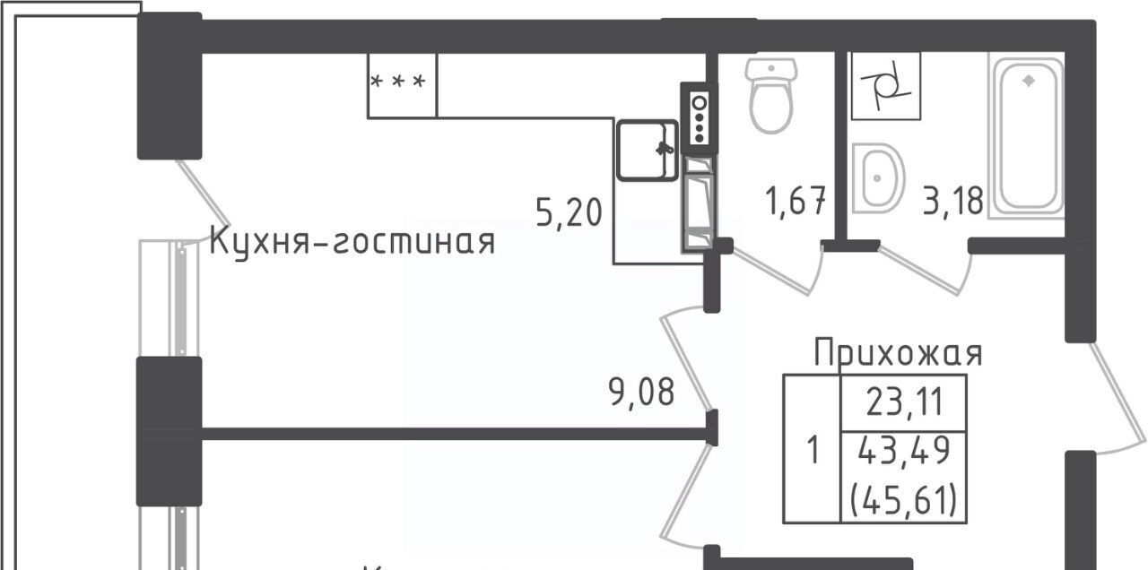 квартира городской округ Дмитровский д Рыбаки Шереметьевская, Город жилой комплекс, Зеленый фото 1