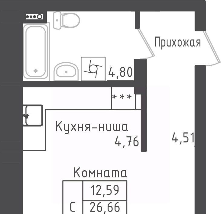 квартира городской округ Дмитровский д Рыбаки ЖК Зелёный Город Шереметьевская, Город жилой комплекс, Зеленый фото 1