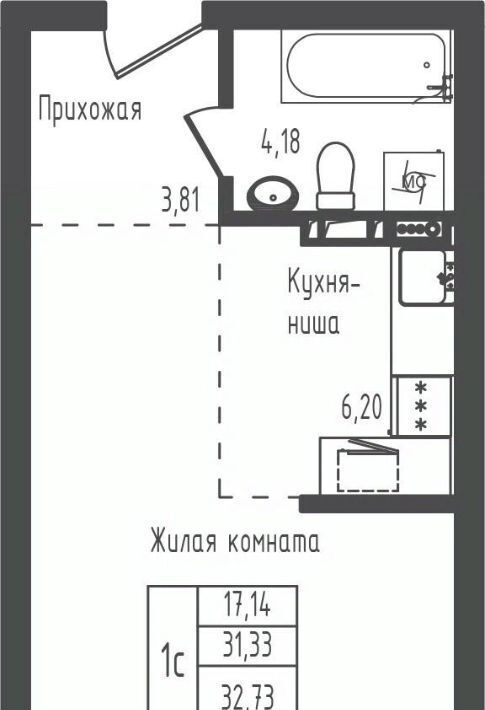 квартира городской округ Дмитровский д Рыбаки ЖК Зелёный Город Шереметьевская, Город жилой комплекс, Зеленый фото 1