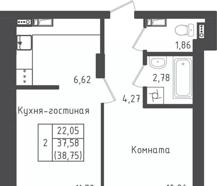 квартира городской округ Дмитровский д Рыбаки Шереметьевская, Город жилой комплекс, Зеленый фото 1