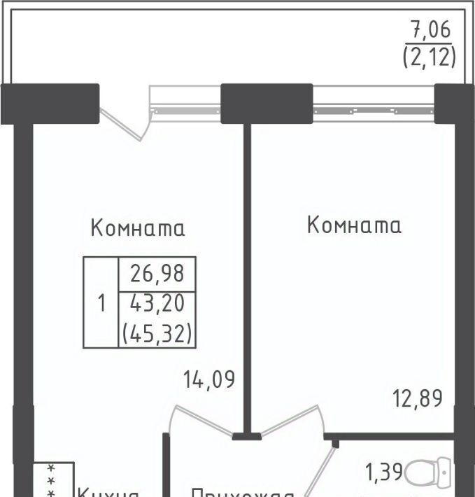 квартира городской округ Дмитровский д Рыбаки ЖК Зелёный Город Шереметьевская, Город жилой комплекс, Зеленый фото 1