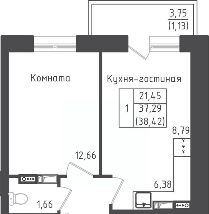 квартира городской округ Дмитровский д Рыбаки ЖК Зелёный Город Шереметьевская, Город жилой комплекс, Зеленый фото 1