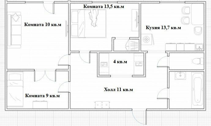 квартира городской округ Люберцы рп Октябрьский ул Школьная 1к/2 Удельная фото 5