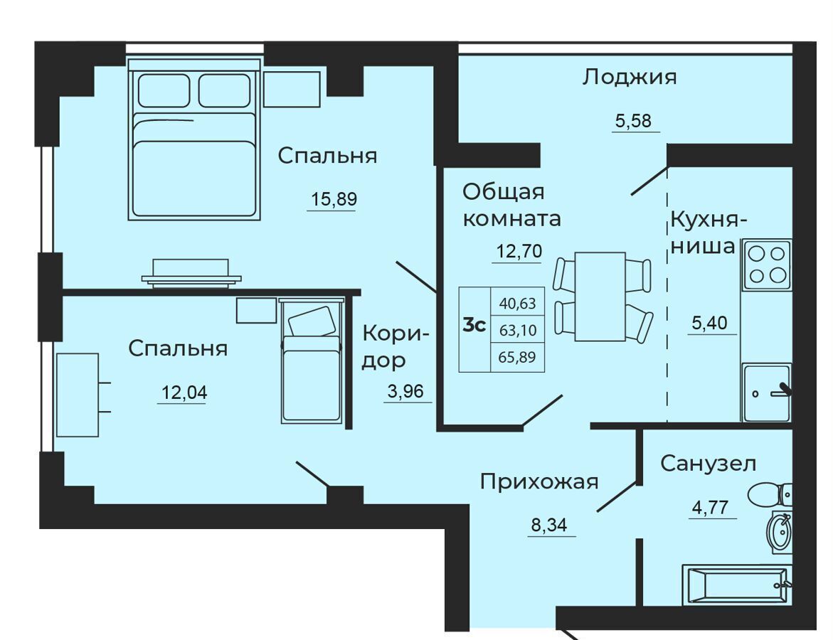 квартира г Батайск ЖК «Мечта» фото 2