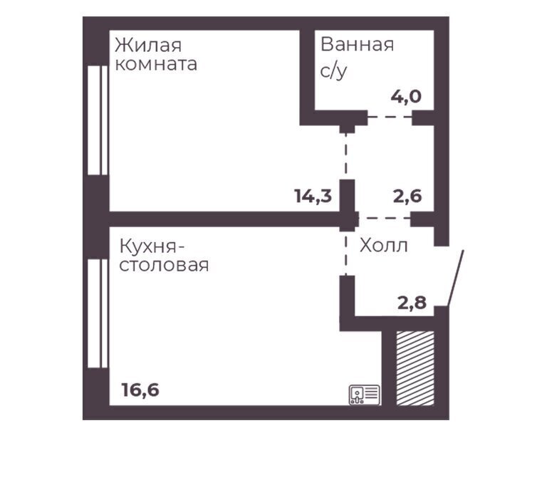 квартира г Челябинск р-н Тракторозаводский ЖК Ленина 4 фото 1