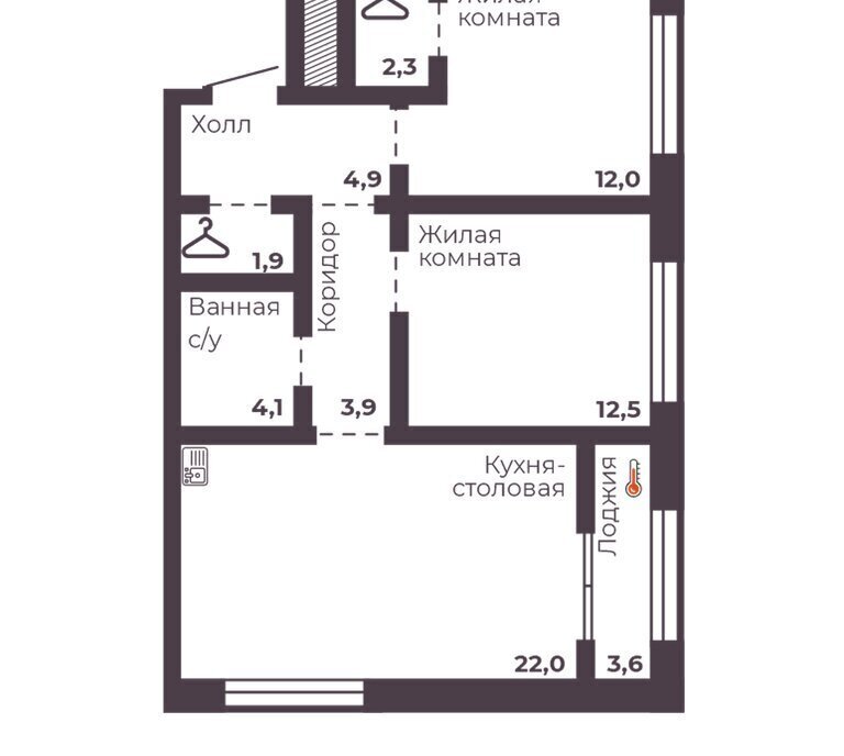 квартира г Челябинск р-н Тракторозаводский ЖК Ленина 4 фото 1