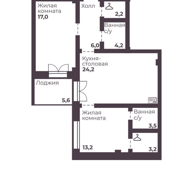 квартира г Челябинск р-н Тракторозаводский ЖК Ленина 4 фото 1