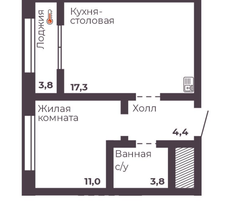 квартира г Челябинск р-н Тракторозаводский ЖК Ленина 4 фото 1