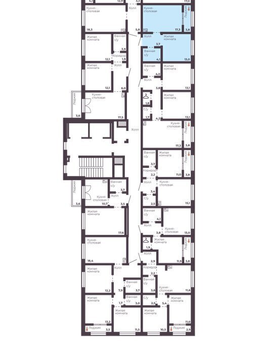 квартира г Челябинск р-н Тракторозаводский ЖК Ленина 4 фото 3