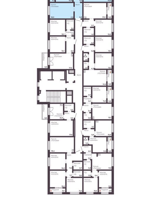 квартира г Челябинск р-н Тракторозаводский ЖК Ленина 4 фото 3