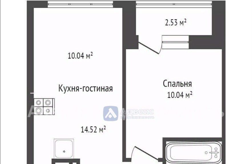 квартира г Тюмень р-н Центральный ул Пожарных и спасателей 14 фото 1