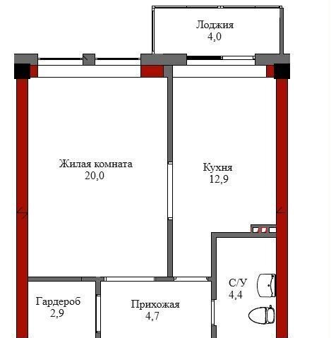 квартира г Нальчик Центр пр-кт Шогенцукова 21в ЖК «Хамада» фото 17