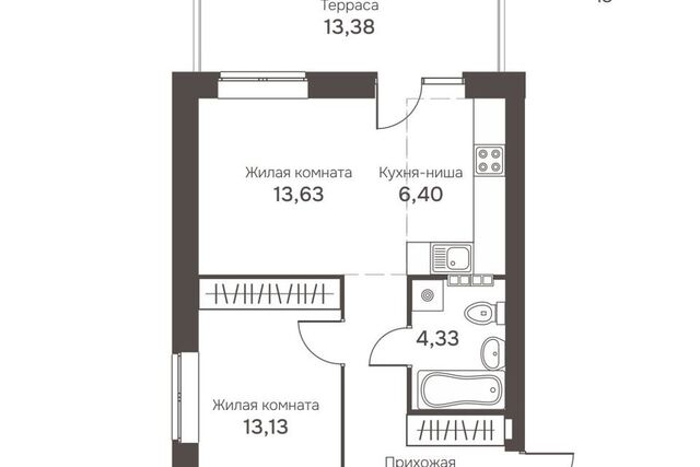 квартира городской округ Среднеуральск, Северные Ворота, 2 стр 1 фото