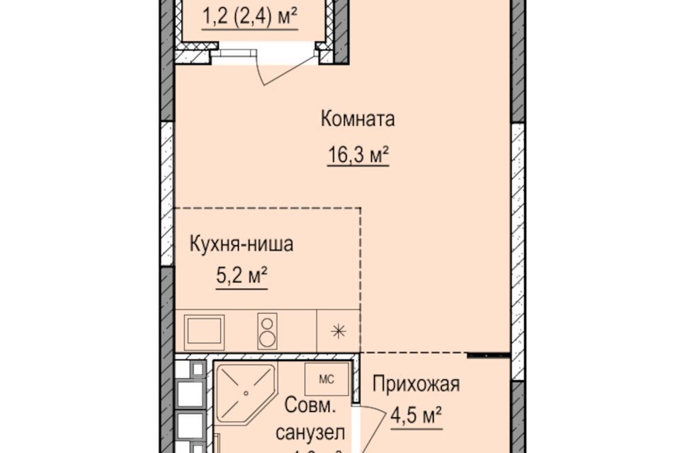 квартира г Ижевск р-н Устиновский Автопроизводство Ижевск городской округ, Строящийся жилой дом фото 1