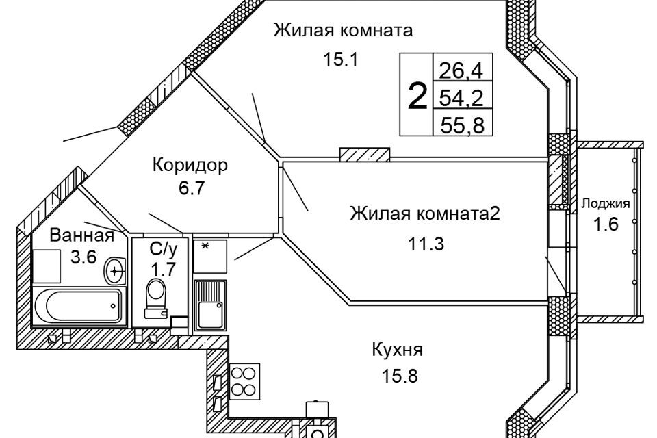 квартира г Волгоград р-н Кировский ул 70-летия Победы 15 городской округ Волгоград фото 1