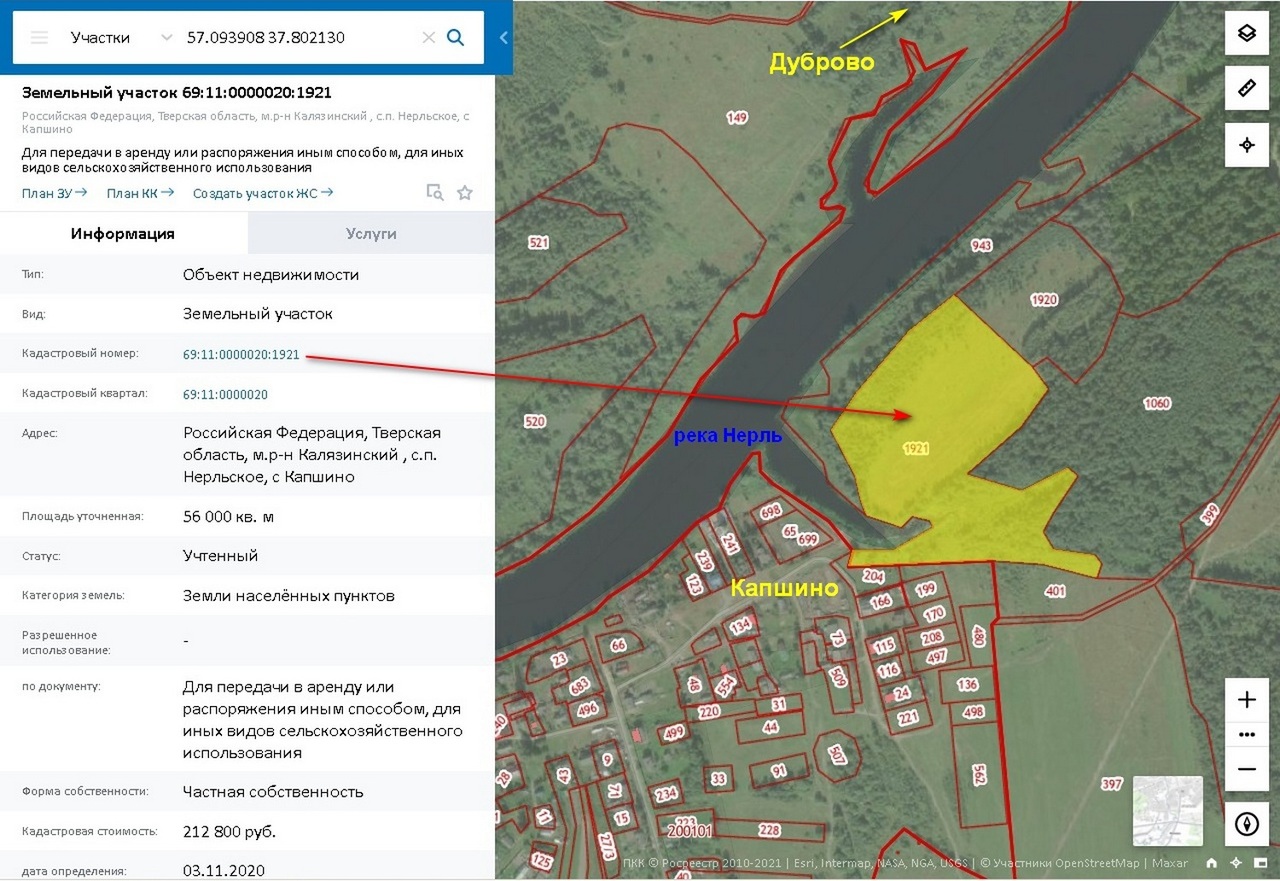 земля р-н Калязинский с/п Нерльское с Капшино фото 3