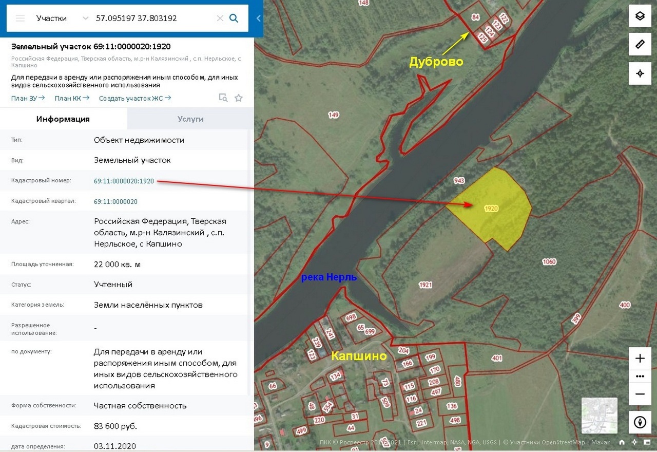 земля р-н Калязинский с/п Нерльское с Капшино фото 4