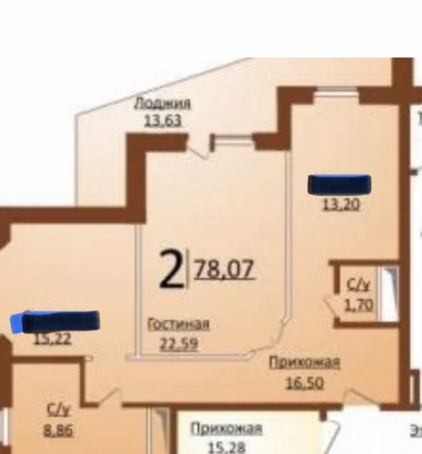 квартира г Тюмень р-н Центральный проезд Заречный 43 Центральный административный округ фото 18