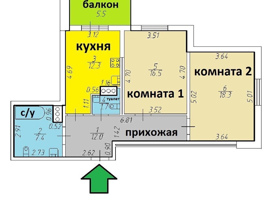 квартира г Санкт-Петербург п Шушары ш Московское 258к/2 ЖК «Ленсоветовский (Дальпитерстрой)» метро Купчино фото 15