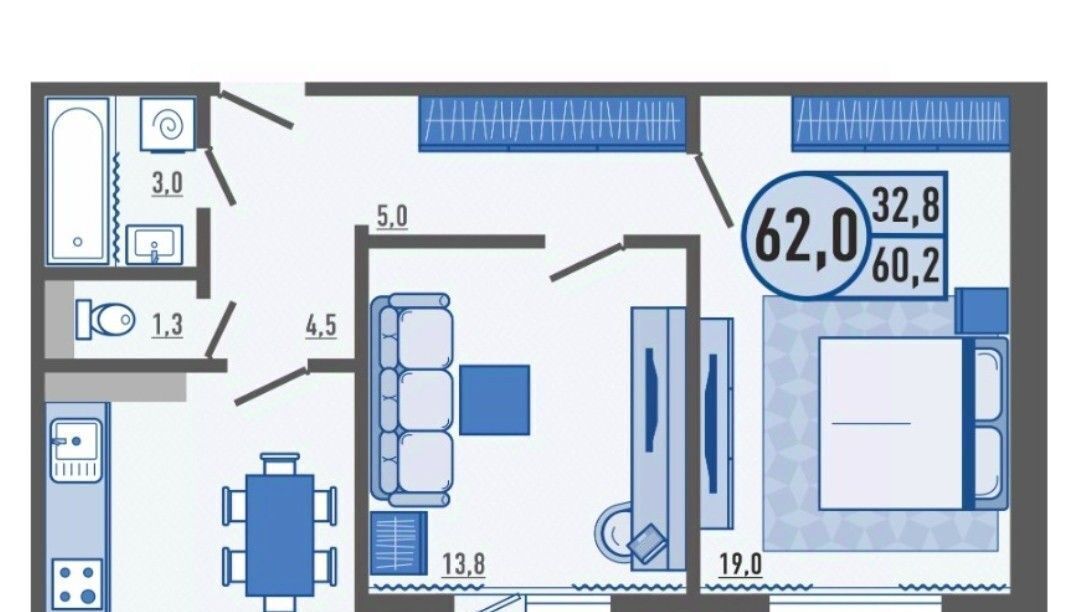 квартира р-н Орловский д Жилина ул Естина 9 фото 1